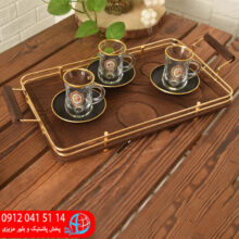 سيني کلاسيک مستطيل بزرگ طلايي رز